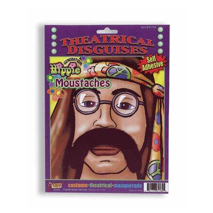 Hippie Moustache - SKU:61764 - UPC:721773617645 - Party Expo