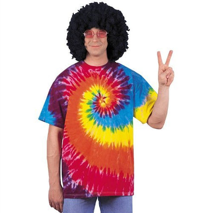 Hippie Tie Dye T-Shirt - SKU:53843 - UPC:721773538438 - Party Expo