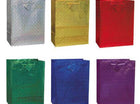 Holographic Glossy Gift Bags - Assorted Colors - SKU:64346 - UPC:011179643462 - Party Expo