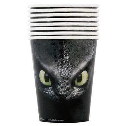 How To Train Your Dragon - 9oz Paper Cups (8ct) - SKU:79176 - UPC:011179791767 - Party Expo