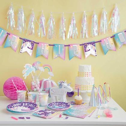 Iridescent Foil Tassel Garland - SKU:72497 - UPC:011179724970 - Party Expo