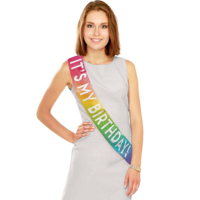 "It's My Birthday" Sash - SKU:359169 - UPC:039938895723 - Party Expo