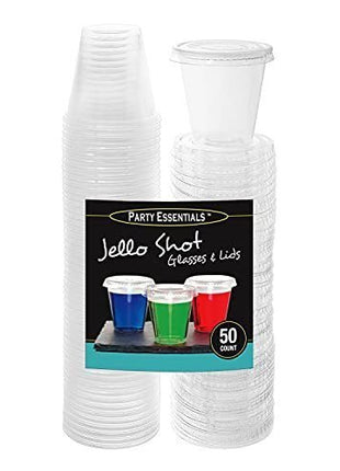 Jello Shot Glasses with Lids - SKU:N502346 - UPC:098382623061 - Party Expo