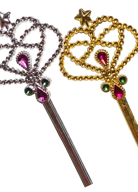 Jeweled Princess Wands (1ct) - SKU:CA-FAIWA - UPC:097138653529 - Party Expo