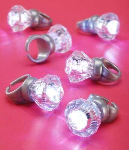 Just for the Girls - Light Up Engagement Rings (6ct) - SKU:VL2769 - UPC:082676689819 - Party Expo