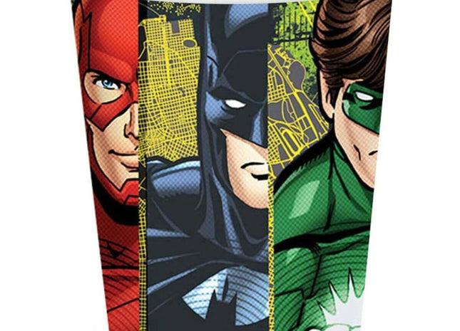Justice League - 9oz Paper Cups (8ct) - SKU:61446 - UPC:013051614461 - Party Expo