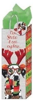 Large Furry Christmas Pals Matte Gift Bag (1ct) - SKU:CM693LD - 2 - UPC: - Party Expo