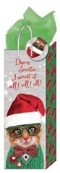 Large Furry Christmas Pals Matte Gift Bag (1ct) - SKU:CM693LD - 4 - UPC: - Party Expo