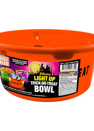 LED Trick or Treat Bowl - SKU:702630P - UPC:810447026309 - Party Expo