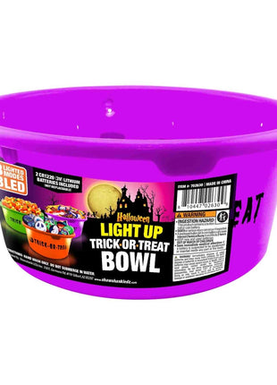 LED Trick or Treat Bowl - SKU:702630P - UPC:810447026309 - Party Expo