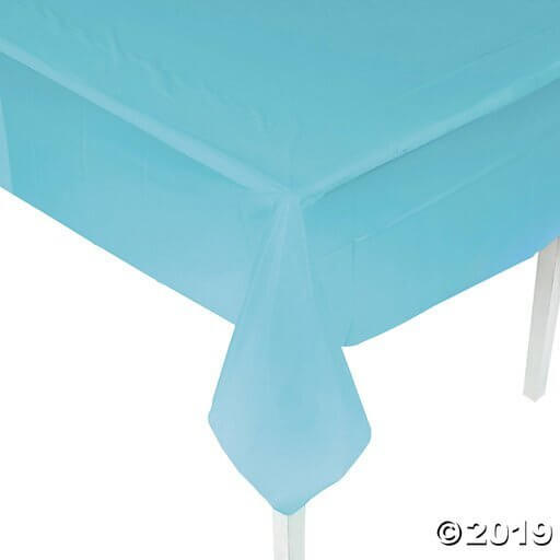 Light Blue Tablecover - SKU:70/1640 - UPC:887600037885 - Party Expo