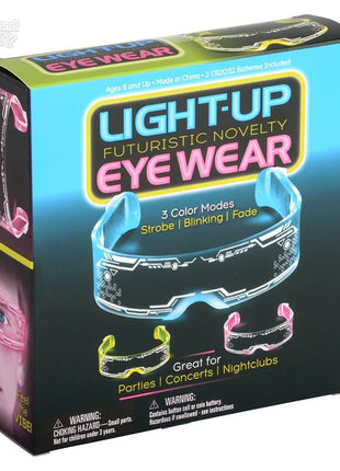 Light-Up Futuristic Novelty Eyewear (1ct) - SKU:GL-SUNWR - UPC:097138943880 - Party Expo