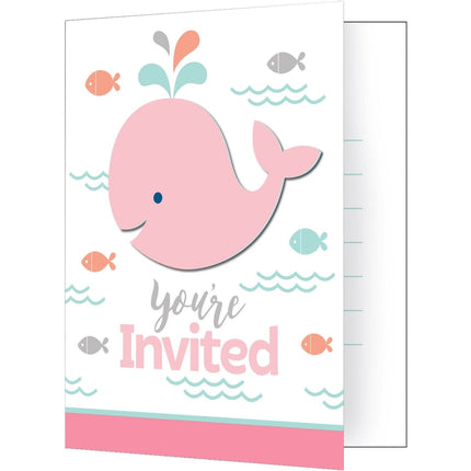 Lil' Spout Pink Invitations - SKU:324418 - UPC:039938415136 - Party Expo