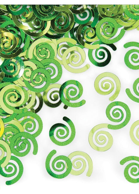 Lime Swirl Confetti (1ct) - SKU:021443- - UPC:039938120313 - Party Expo