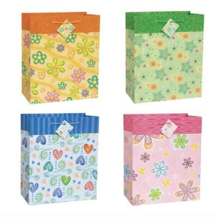 Lovely Blooms Large Gift Bag (1ct) - SKU:64309 - UPC:011179643097 - Party Expo