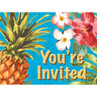 Luau - Aloha Invitations - SKU:319999- - UPC:039938359478 - Party Expo