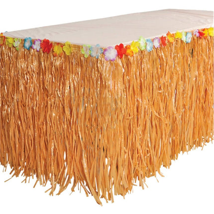 Luau - Artificial Grass Table Skirt - SKU:LU-TABSK - UPC:097138788627 - Party Expo