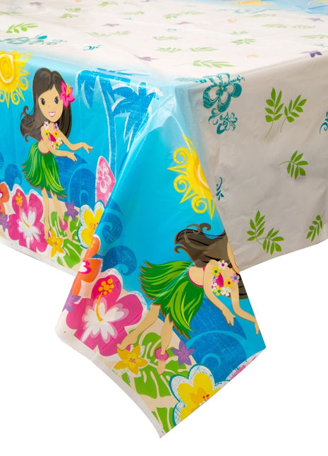 Luau - Hula Beach Party Plastic Tablecover - SKU:48253 - UPC:011179482535 - Party Expo