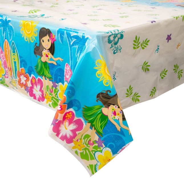 Luau - Hula Beach Party Plastic Tablecover - SKU:48253 - UPC:011179482535 - Party Expo