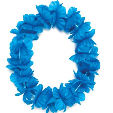 Luau - Turquoise Fabric Lei Headband - SKU:555962 - UPC:087205559625 - Party Expo