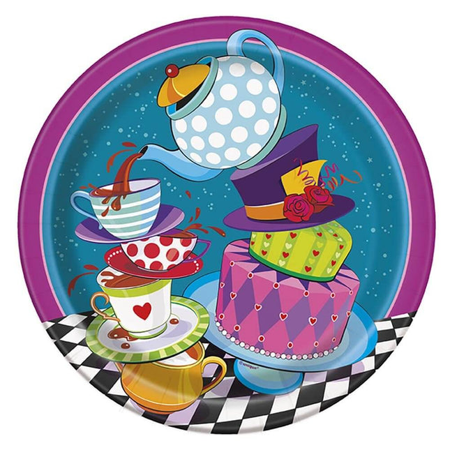 Mad Tea Party 9" Plates - SKU:49505 - UPC:011179495054 - Party Expo