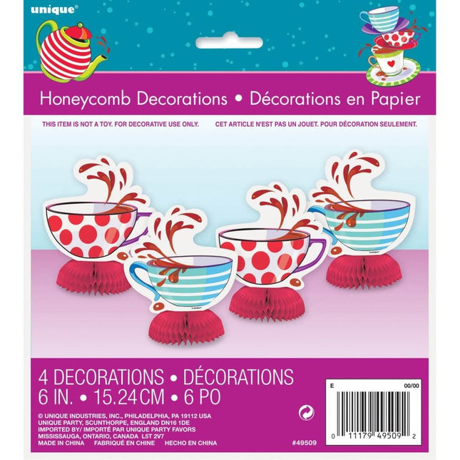 Mad Tea Party Mini Paper Honeycomb - SKU:49509 - UPC:011179495092 - Party Expo