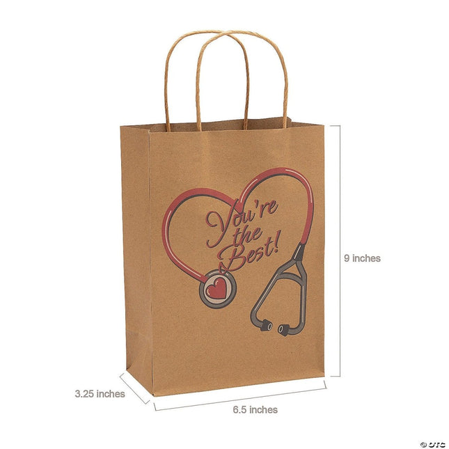 Medium Nurse Kraft Bag - SKU:3L-3/7388 - UPC:886102266700 - Party Expo