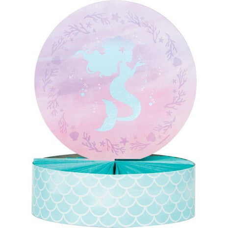 Mermaid Shine Shaped Honeycomb Centerpiece - SKU:336710 - UPC:039938567941 - Party Expo