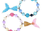 Mermaid Tail Beaded Charm Bracelet (1ct) - SKU:JB-MTCHA - UPC:097138885654 - Party Expo