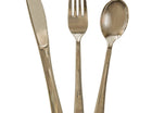 Metallic Gold Plastic Silverware - SKU:30261 - UPC:011179302611 - Party Expo