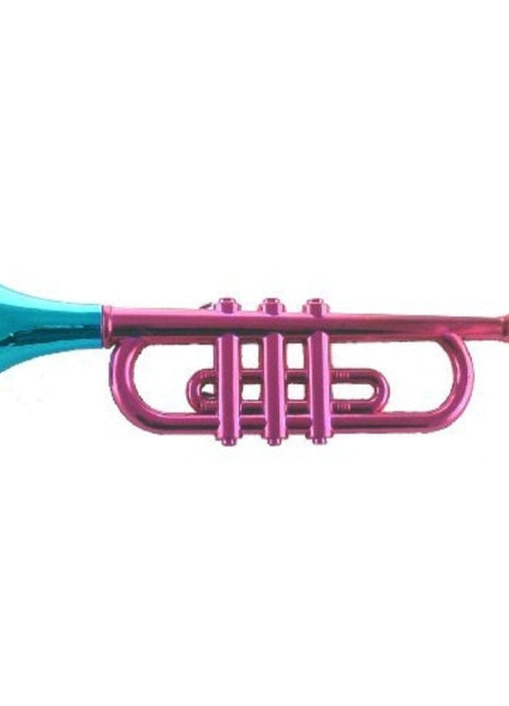 Metallic Plastic Trumpet - SKU:CA-METTR - UPC:097138653574 - Party Expo