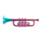 Metallic Plastic Trumpet - SKU:CA-METTR - UPC:097138653574 - Party Expo