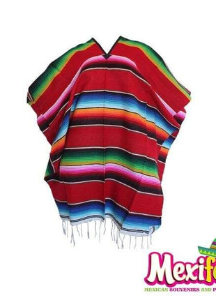 Mexican Poncho - Adult Long - SKU:SR-23 - UPC:750227170313 - Party Expo