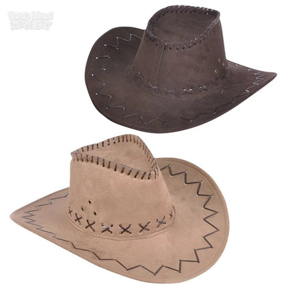 Microsuede Cowboy Hat (1ct) - SKU:HA-COWMS - UPC:097138758651 - Party Expo