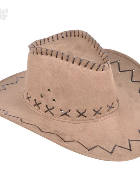 Microsuede Cowboy Hat (1ct) - SKU:HA-COWMS - UPC:097138758651 - Party Expo