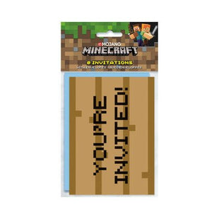 Minecraft - Invitations (8ct) - SKU:79414 - UPC:011179794140 - Party Expo