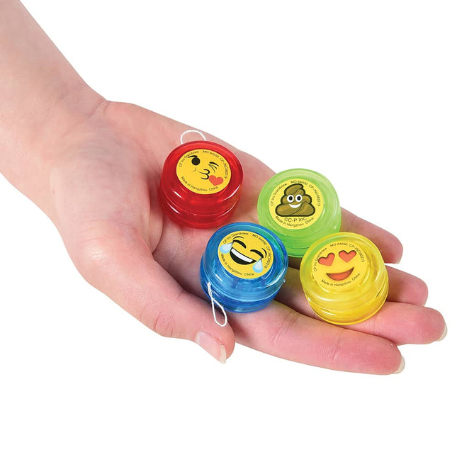 Mini Emoji Yo-Yos - SKU:1644 - UPC:4939201644 - Party Expo