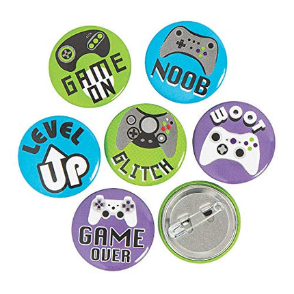 Mini Gamer Buttons (6ct) - SKU: - UPC:192073914206 - Party Expo