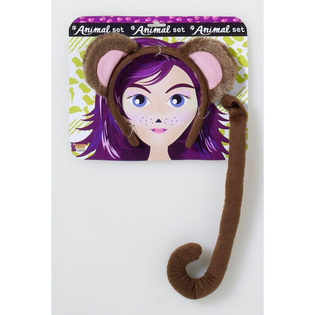 Monkey with Tail Costume Kit - SKU:71198 - UPC:721773711985 - Party Expo