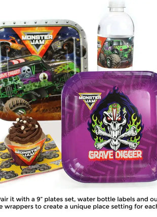 Monster Jam 7" Dessert Plates (Pack of 8) - SKU: - UPC:691027463604 - Party Expo