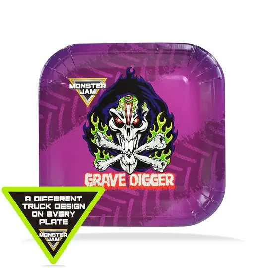 Monster Jam 7" Dessert Plates (Pack of 8) - SKU: - UPC:691027463604 - Party Expo