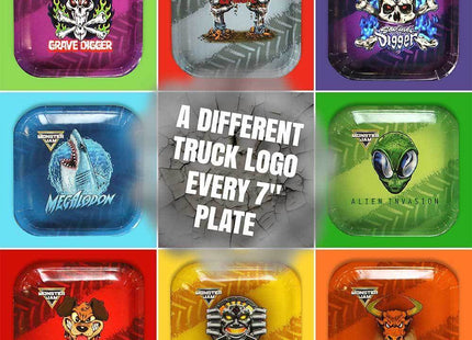 Monster Jam 7" Dessert Plates (Pack of 8) - SKU: - UPC:691027463604 - Party Expo