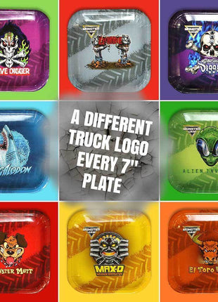 Monster Jam 7" Dessert Plates (Pack of 8) - SKU: - UPC:691027463604 - Party Expo