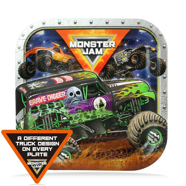 Monster Jam 9" Dinner Plates (Pack of 8) - SKU: - UPC:691027463598 - Party Expo