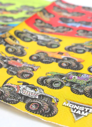 Monster Jam Beverage Napkins (Pack of 16) - SKU: - UPC:691027463635 - Party Expo