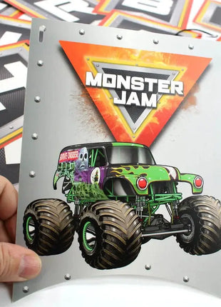 Monster Jam "Happy Birthday" Jointed Flag Banner - SKU: - UPC:691027463642 - Party Expo