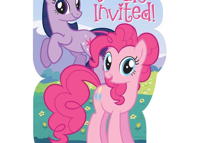 My Little Pony - Friendship Magic Invitations (8ct) - SKU:495513 - UPC:013051388119 - Party Expo