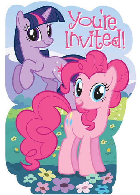 My Little Pony - Friendship Magic Invitations (8ct) - SKU:495513 - UPC:013051388119 - Party Expo