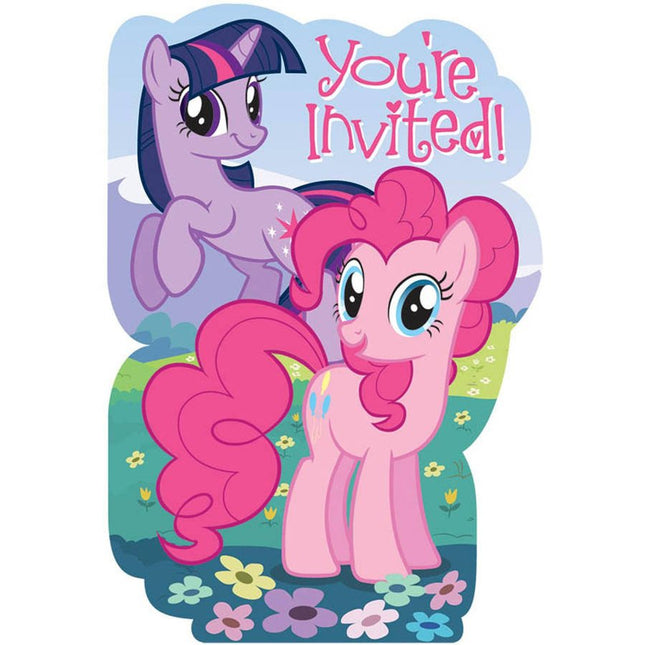 My Little Pony - Friendship Magic Invitations (8ct) - SKU:495513 - UPC:013051388119 - Party Expo