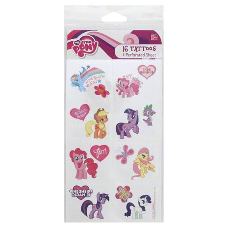 My Little Pony - Tattoos - SKU:399043 - UPC:013051299002 - Party Expo